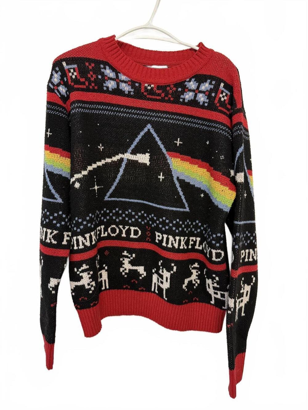Pink Floyd Prism Rainbow Knit Sweater L/G